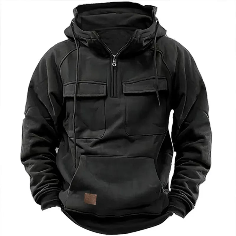 Tharen | Zip Hoodie With Chest Pockets