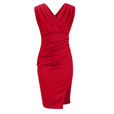 Aurelinne | Fitted V-neck Dress