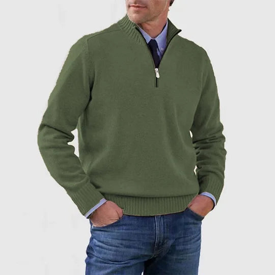Darevellon | Classic Half-Zip Sweater