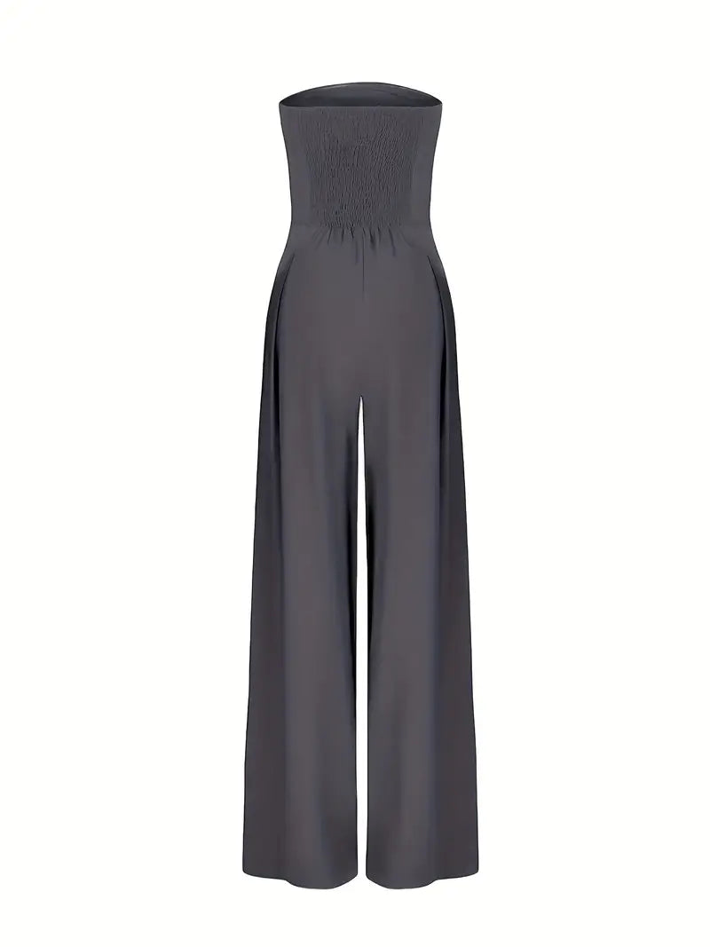 Seravielle | Elegant Wide-leg Jumpsuit