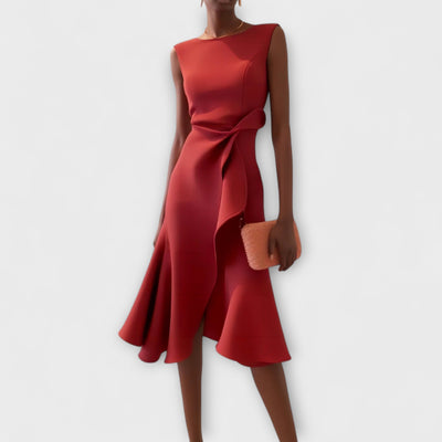 Verenya | draped midi dress
