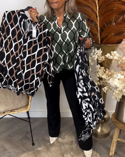 Orlina | elegant print blouse