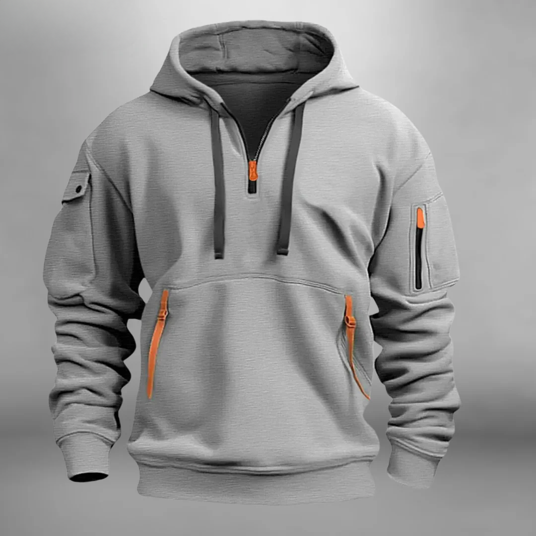 Corviano | Hoodie With Zip Details
