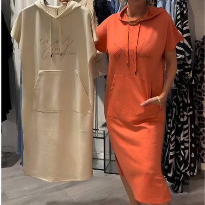 Loravine | Hooded Casual Dress