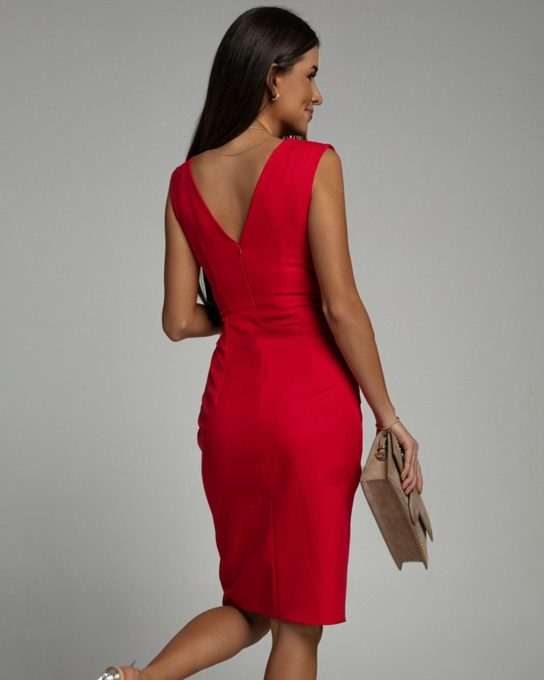 Aurelinne | Fitted V-neck Dress