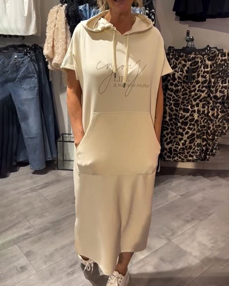 Loravine | Hooded Casual Dress