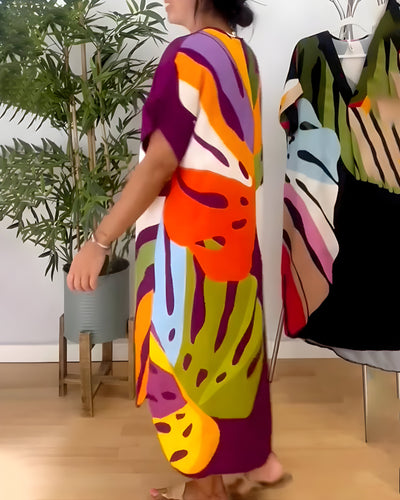 Evelora | Casual Colourful Dress