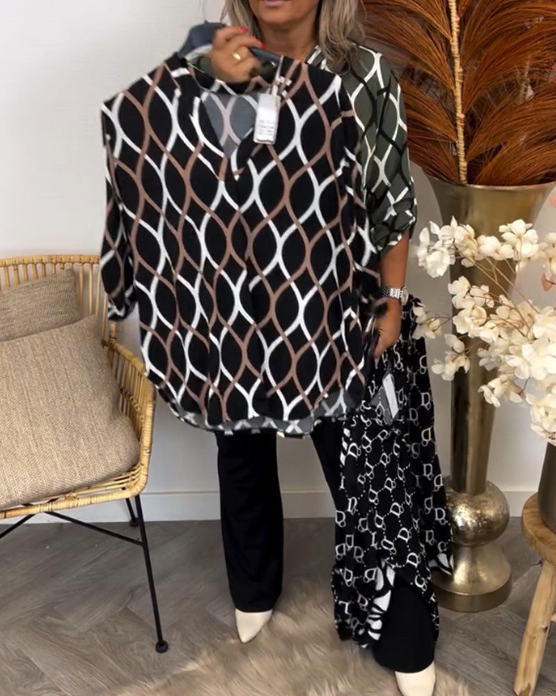 Orlina | elegant print blouse