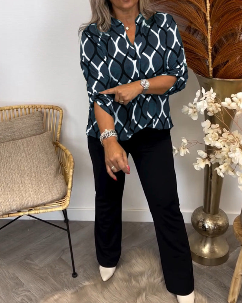 Orlina | elegant print blouse