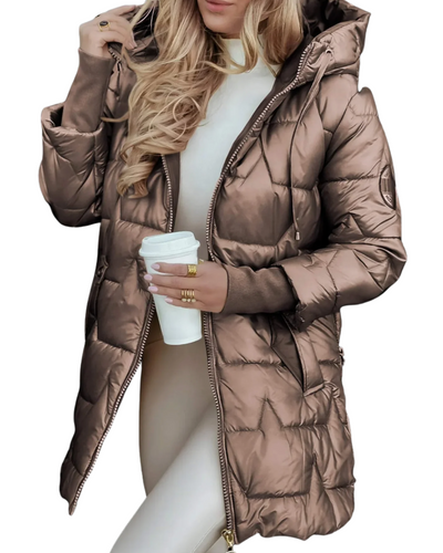 Aurelindra | Elegant Hooded Winter Coat