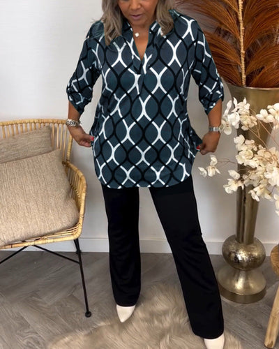 Orlina | elegant print blouse