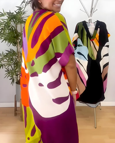Evelora | Casual Colourful Dress