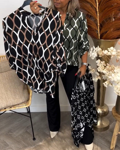 Orlina | elegant print blouse