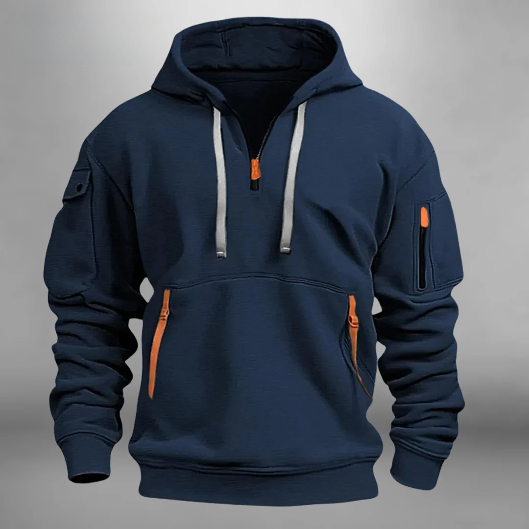 Corviano | Hoodie With Zip Details