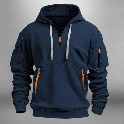 Corviano | Hoodie With Zip Details