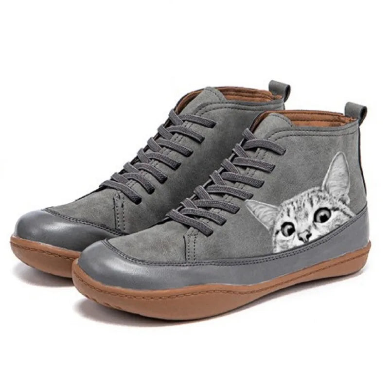 Lorviannea | Cat Lover Ankle Boots