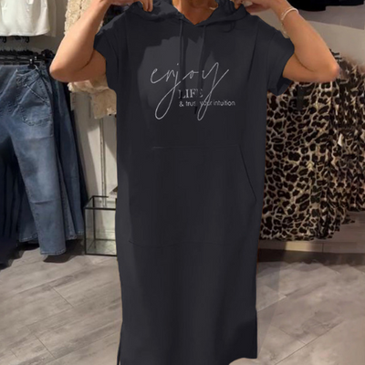 Loravine | Hooded Casual Dress