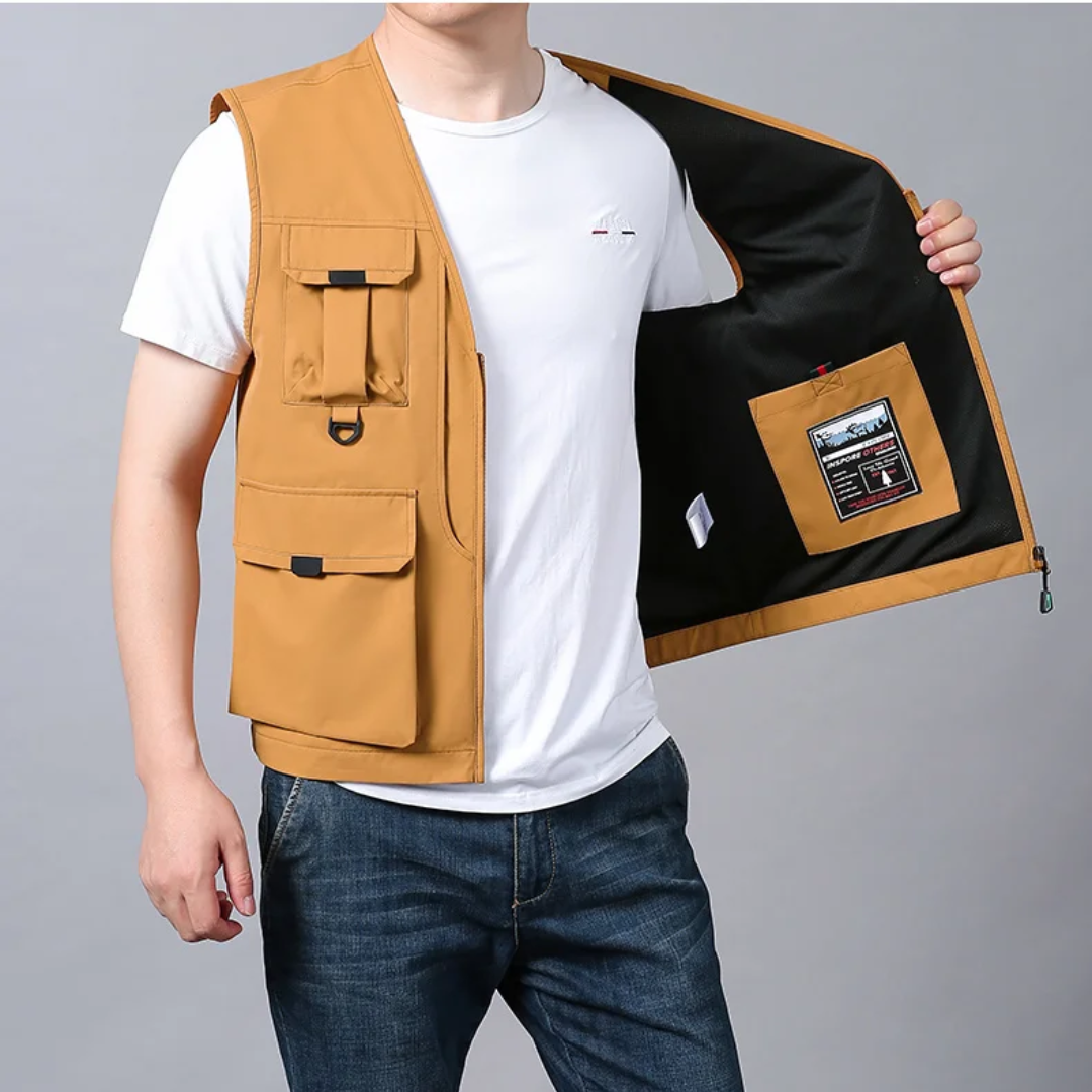 Dareon | breathable multi-pocket cargo vest