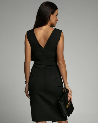Aurelinne | Fitted V-neck Dress