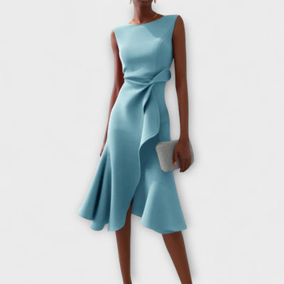 Verenya | draped midi dress