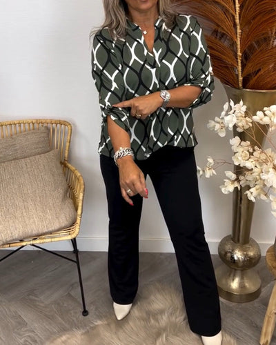 Orlina | elegant print blouse