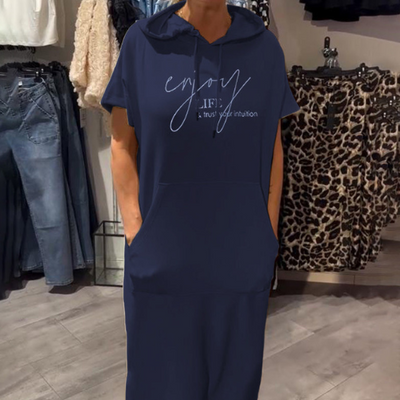 Loravine | Hooded Casual Dress