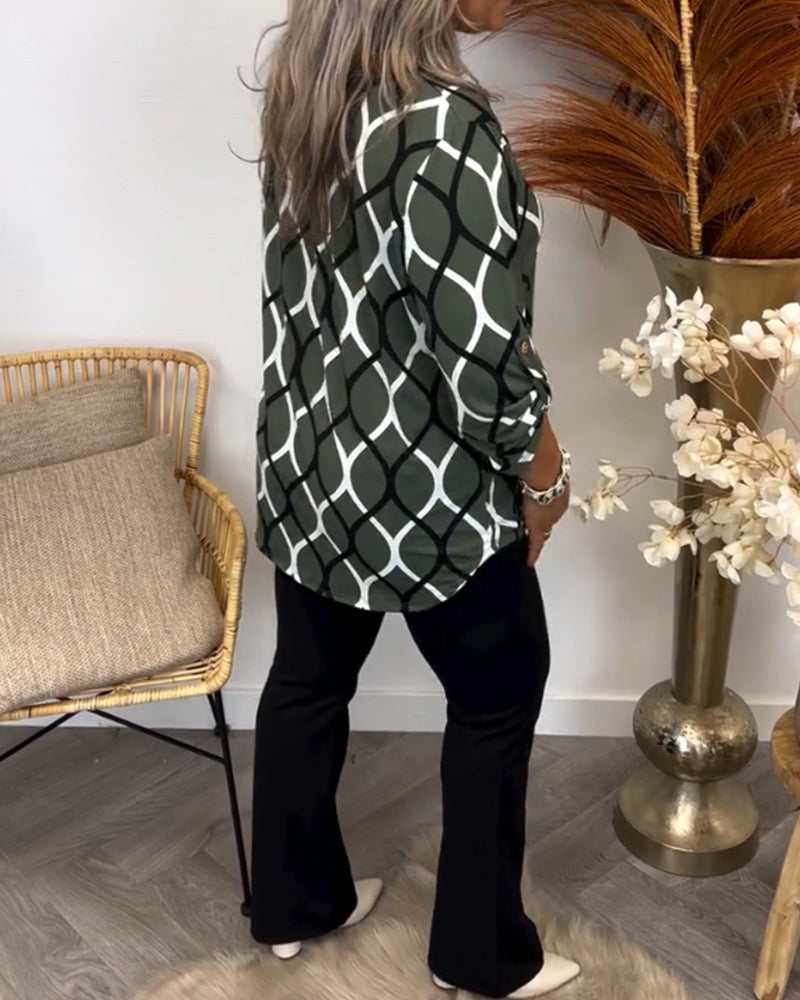 Orlina | elegant print blouse