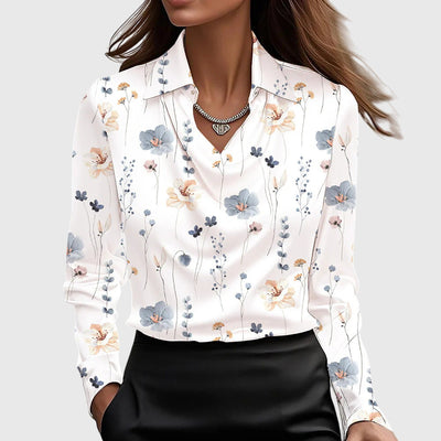 Merelith | pleated shine blouse