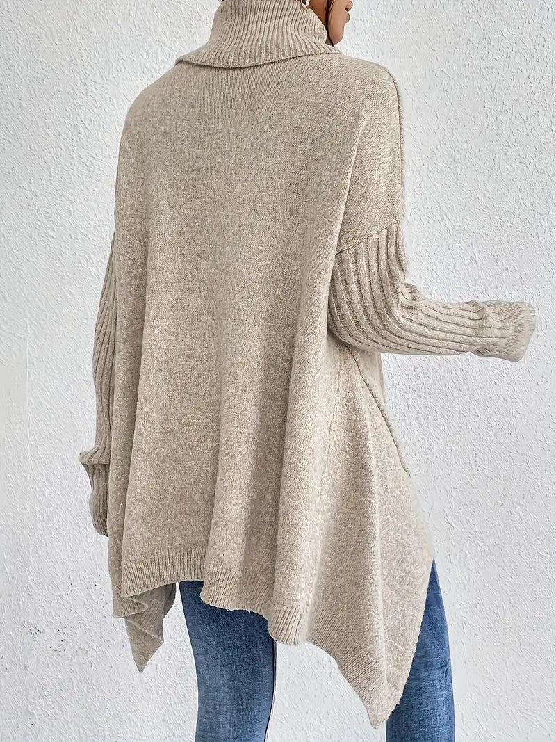Elarisse | Long-sleeve High-collar Sweater