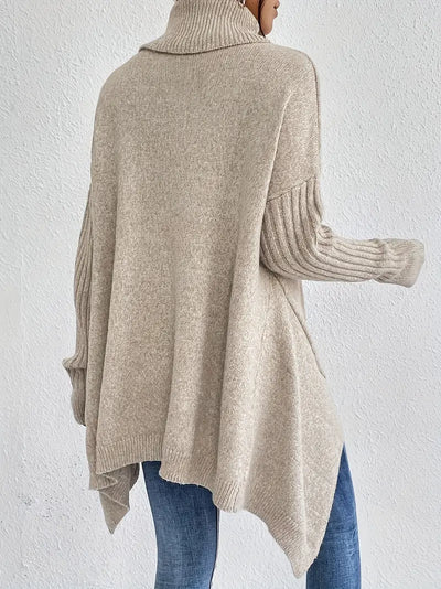 Elarisse | Long-sleeve High-collar Sweater