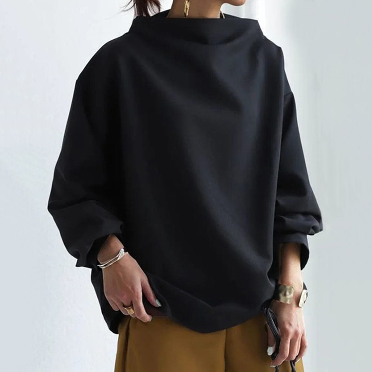 Luneria | Soft Knit Turtleneck Top