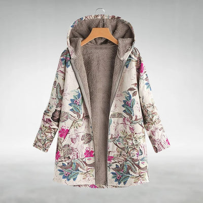 Melvaris | floral fleece jacket