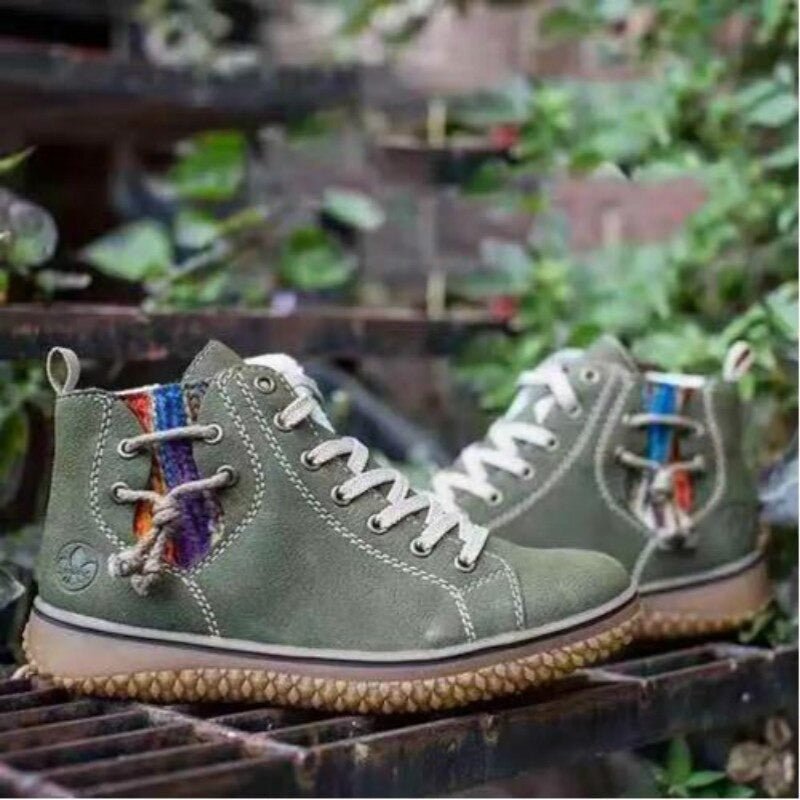 Veliryn | Retro Waterproof Ankle Boots