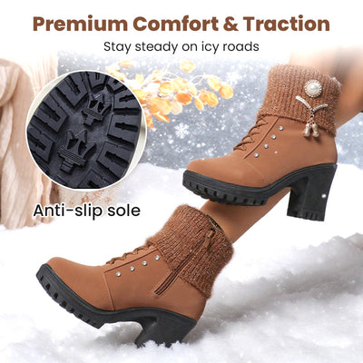 Marvielleenor | Warm Thick Heel Boots