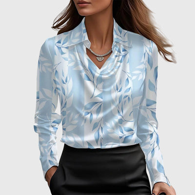 Merelith | pleated shine blouse