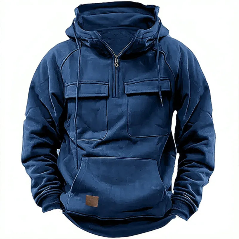 Tharen | Zip Hoodie With Chest Pockets