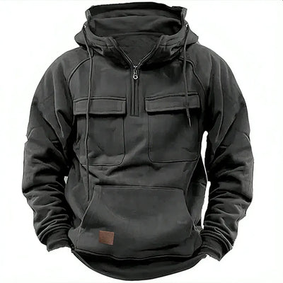 Tharen | Zip Hoodie With Chest Pockets