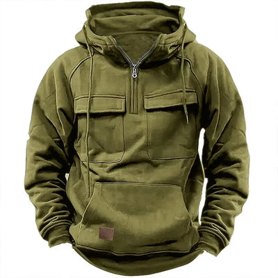 Tharen | Zip Hoodie With Chest Pockets