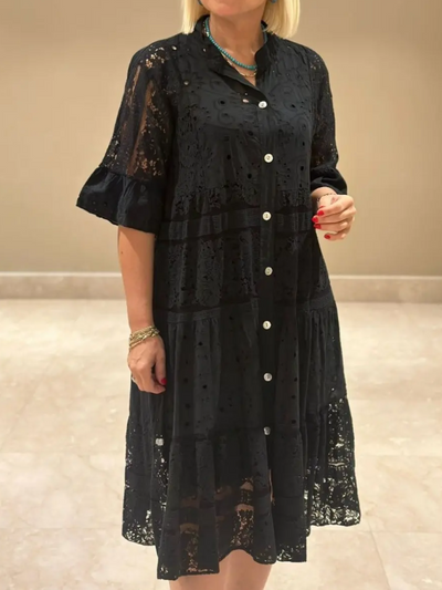 Emirelle | embroidered buttoned dress