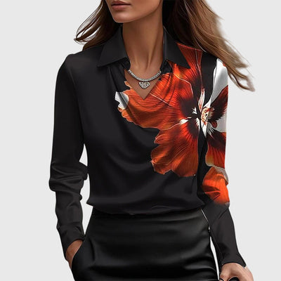 Merelith | pleated shine blouse