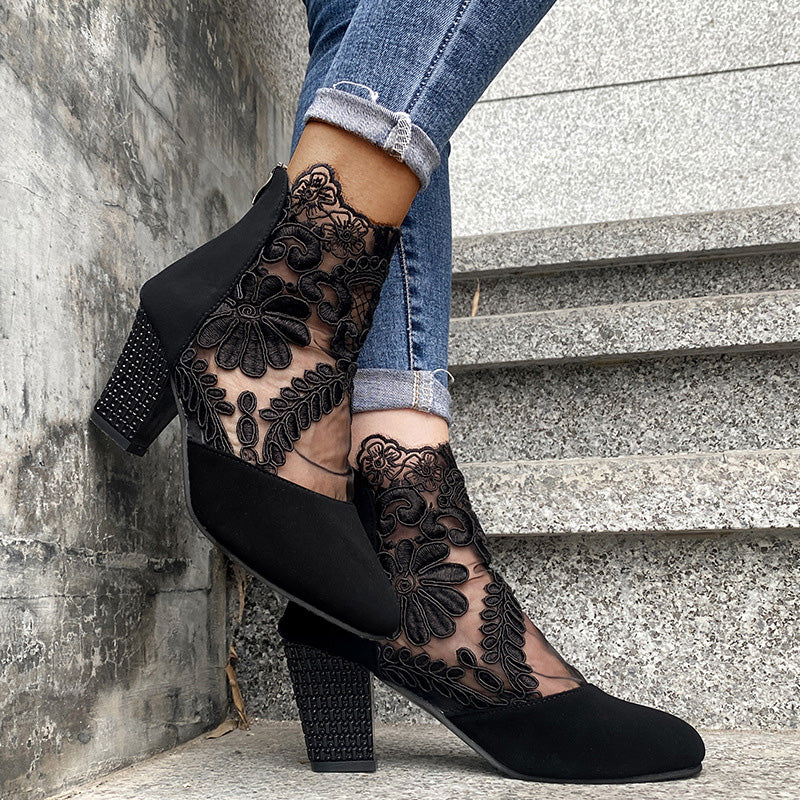 Evelinne | Elegant Lace High Heels