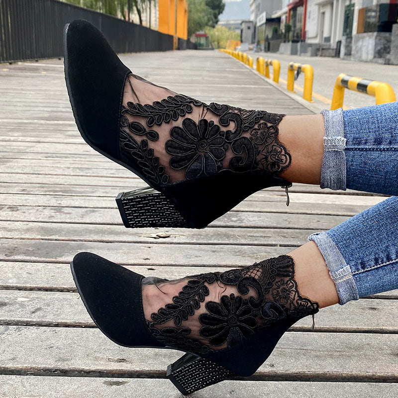 Evelinne | Elegant Lace High Heels
